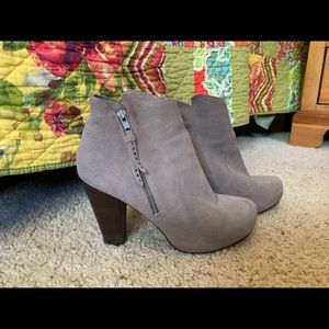 Heeled booties.